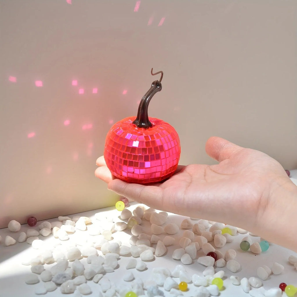 Chinese style embroidered glass pumpkin ornament in various sizes for Halloween decoration.