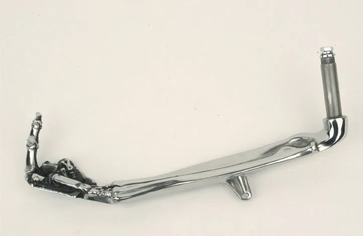 Alloy motorcycle support frame bracket fittings 15x7.5x3cm on solid background
