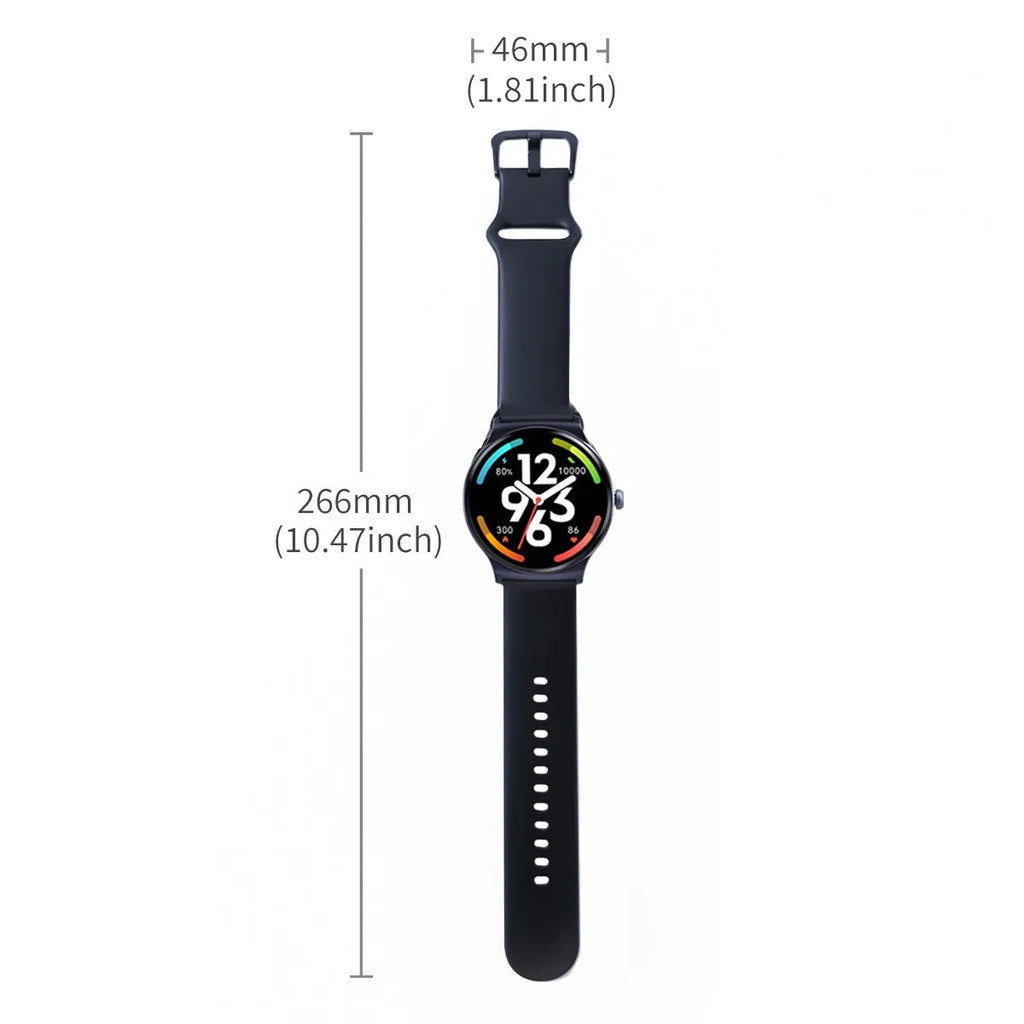 Multifunctional sport smart watch with IP68 waterproof and dustproof rating, TFT screen, heart rate monitor, sea blue colour