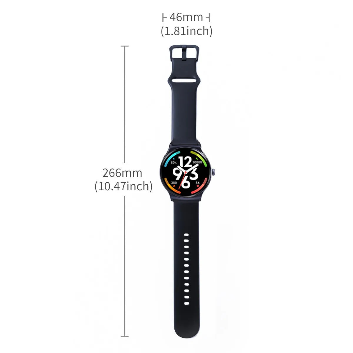 Multifunctional sport smart watch with IP68 waterproof and dustproof rating, TFT screen, heart rate monitor, sea blue colour