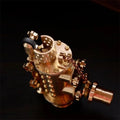 All copper handmade mechanical punk kerosene lighter in brass colour with shaft even style