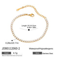 Women's stainless steel bracelet with electroplated metallic finish in European and American style