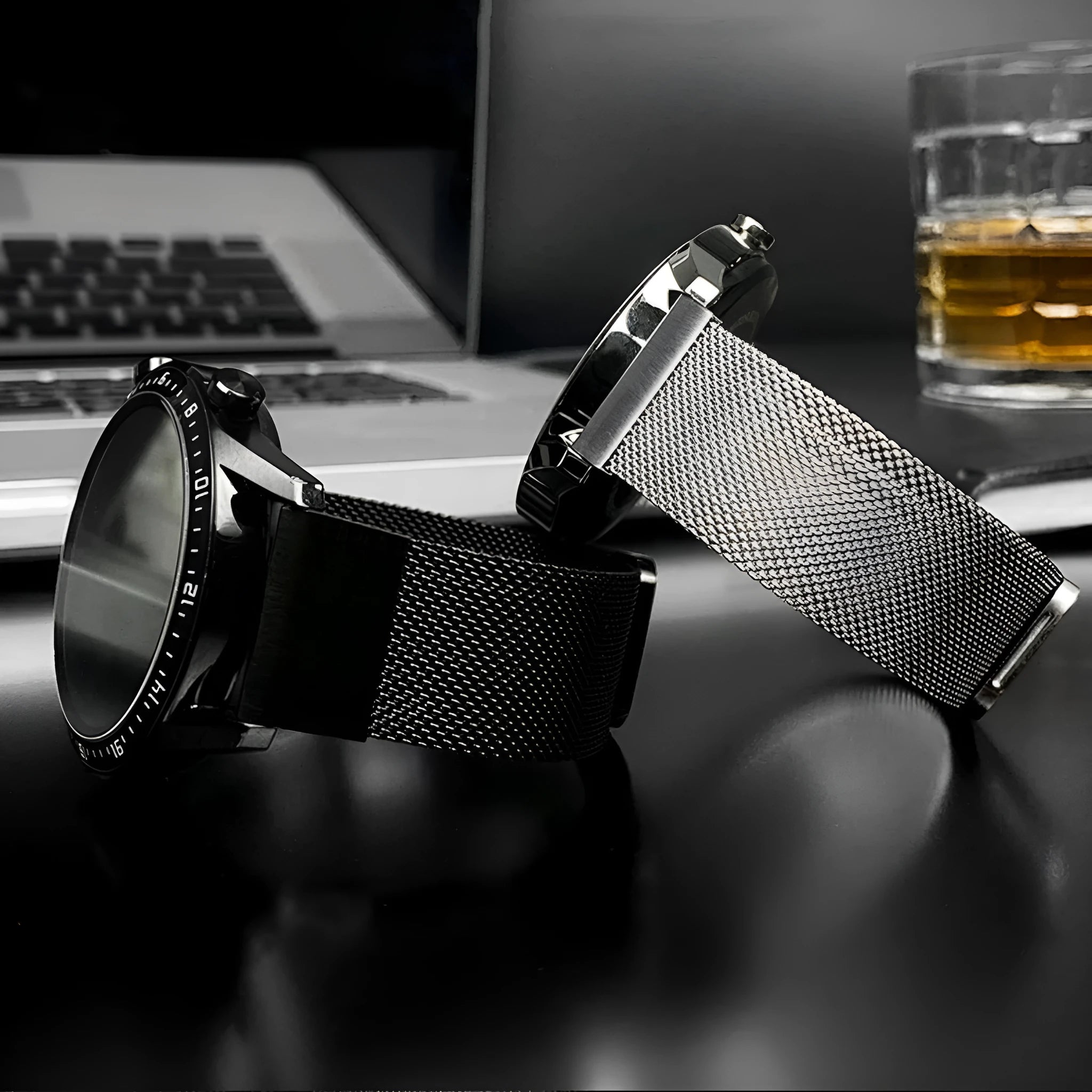 Stainless steel replacement watch strap for Garmin Fenix 7X 7 Pro 6X 6 models in silver, black, gold, rose gold.