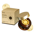 Jar of 50g retinol moisturising cream with visible yellow retinol capsules.