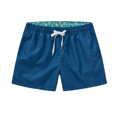 Men's plus size beach shorts in multiple colours including dark grey and navy blue with straight leg design for swimming and surfing