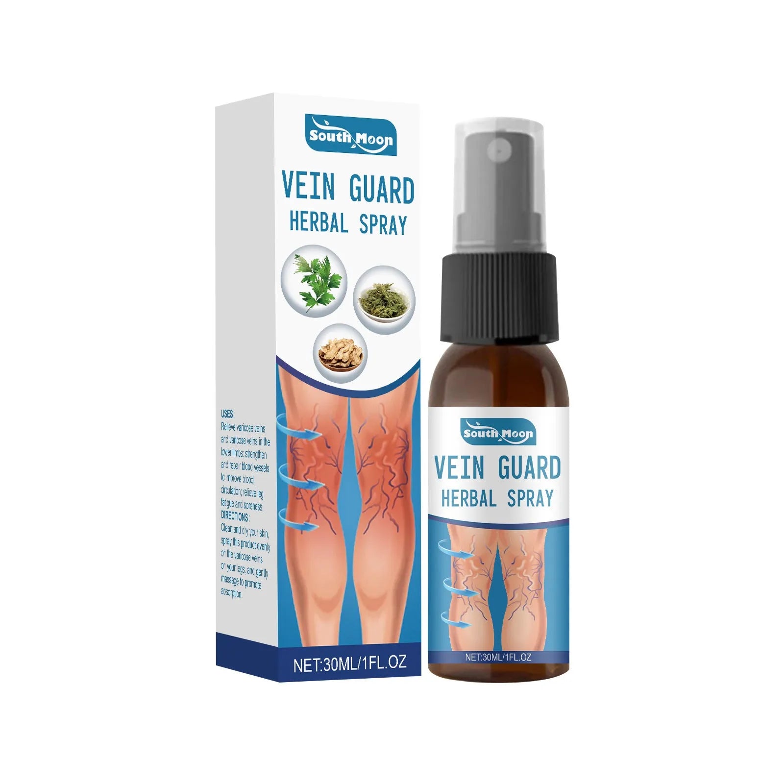 30ml bottle of Herbal Body Care Spray Gentle with plant extract formula