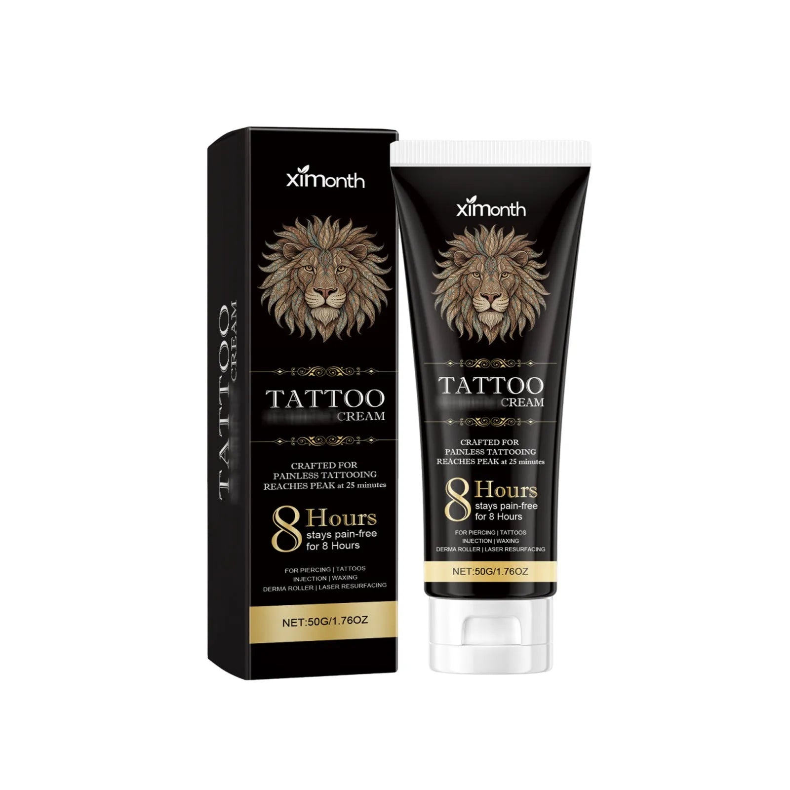 Nourishing moisturising tattoo neck cream 50g jar with honey and chamomile ingredients