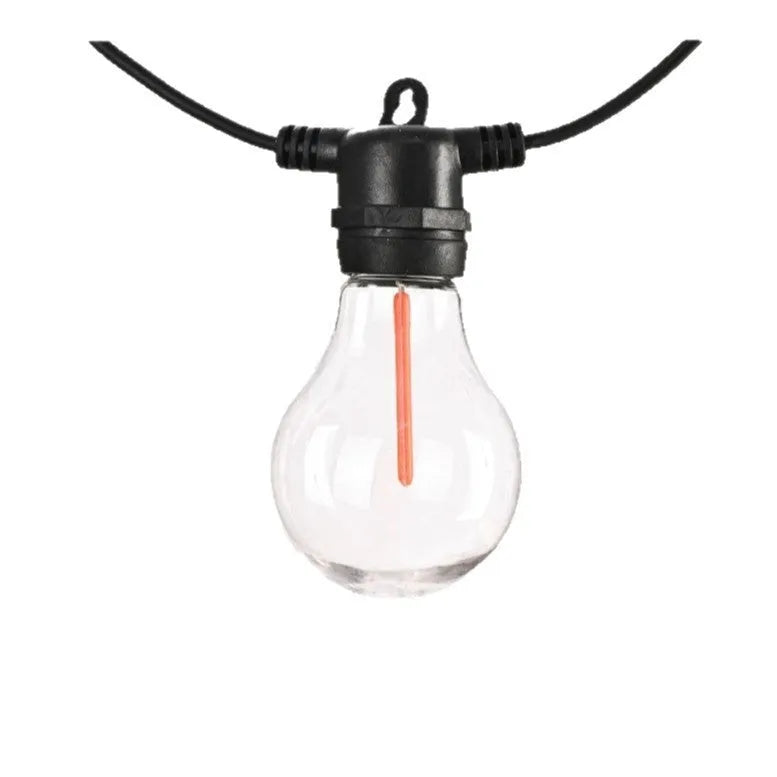 Outdoor waterproof string lights with 10 bulbs on 5 metre cable for garden and wedding decoration