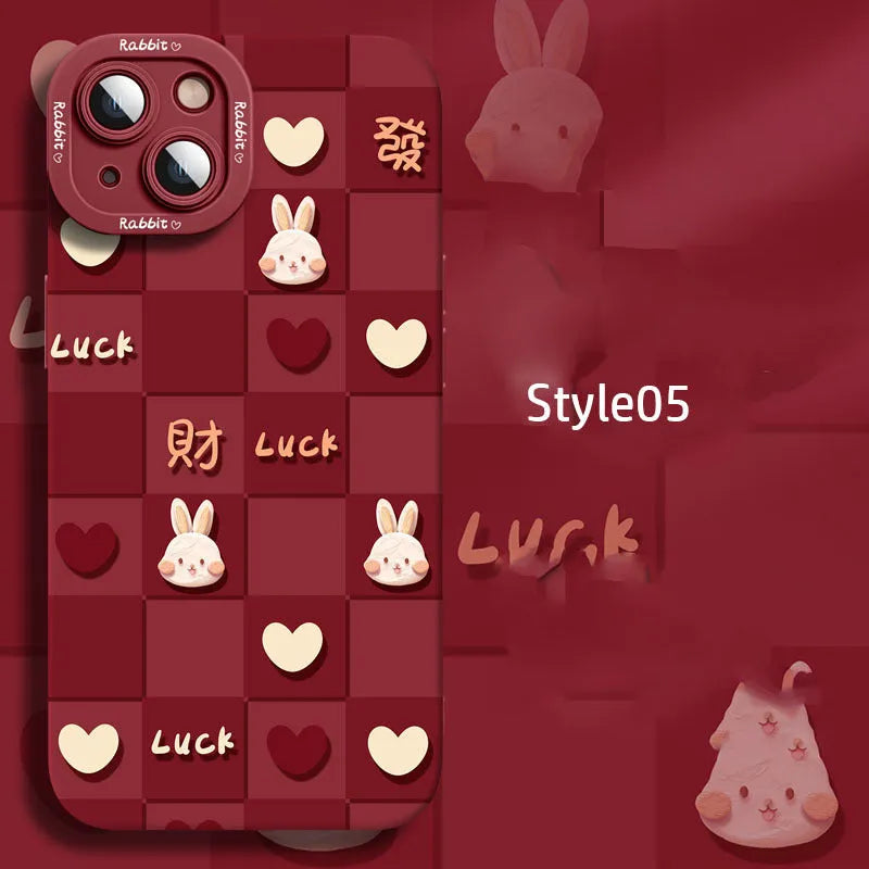 Silicone cartoon mobile phone case for Apple iPhone 14 Pro Max with colourful drop prevention design