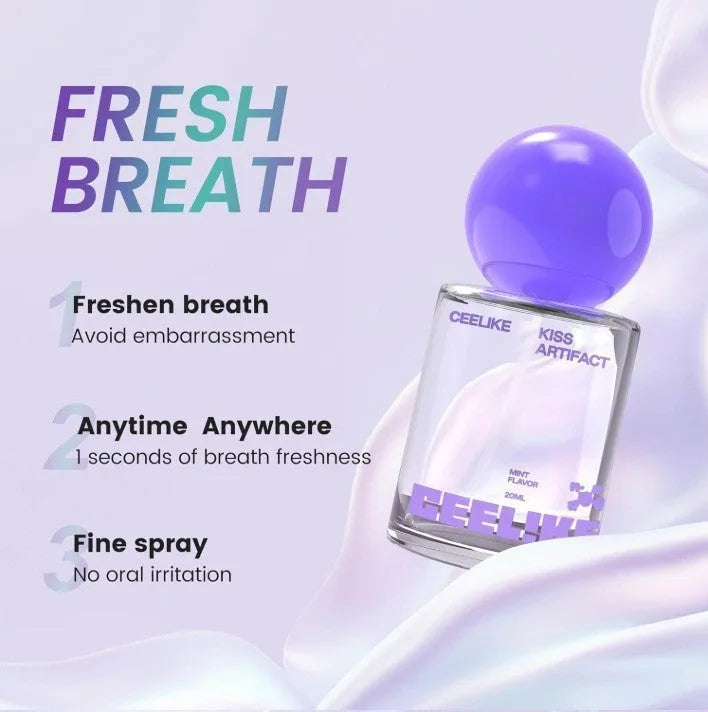 20ml portable oral care spray bottle with nozzle dispenser for probiotics cleaning formula