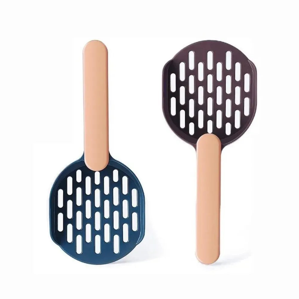 Plastic cat litter scoop in blue colour for pet waste removal