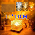 LED water ripple night light with crystal lamp and remote control projecting colourful patterns