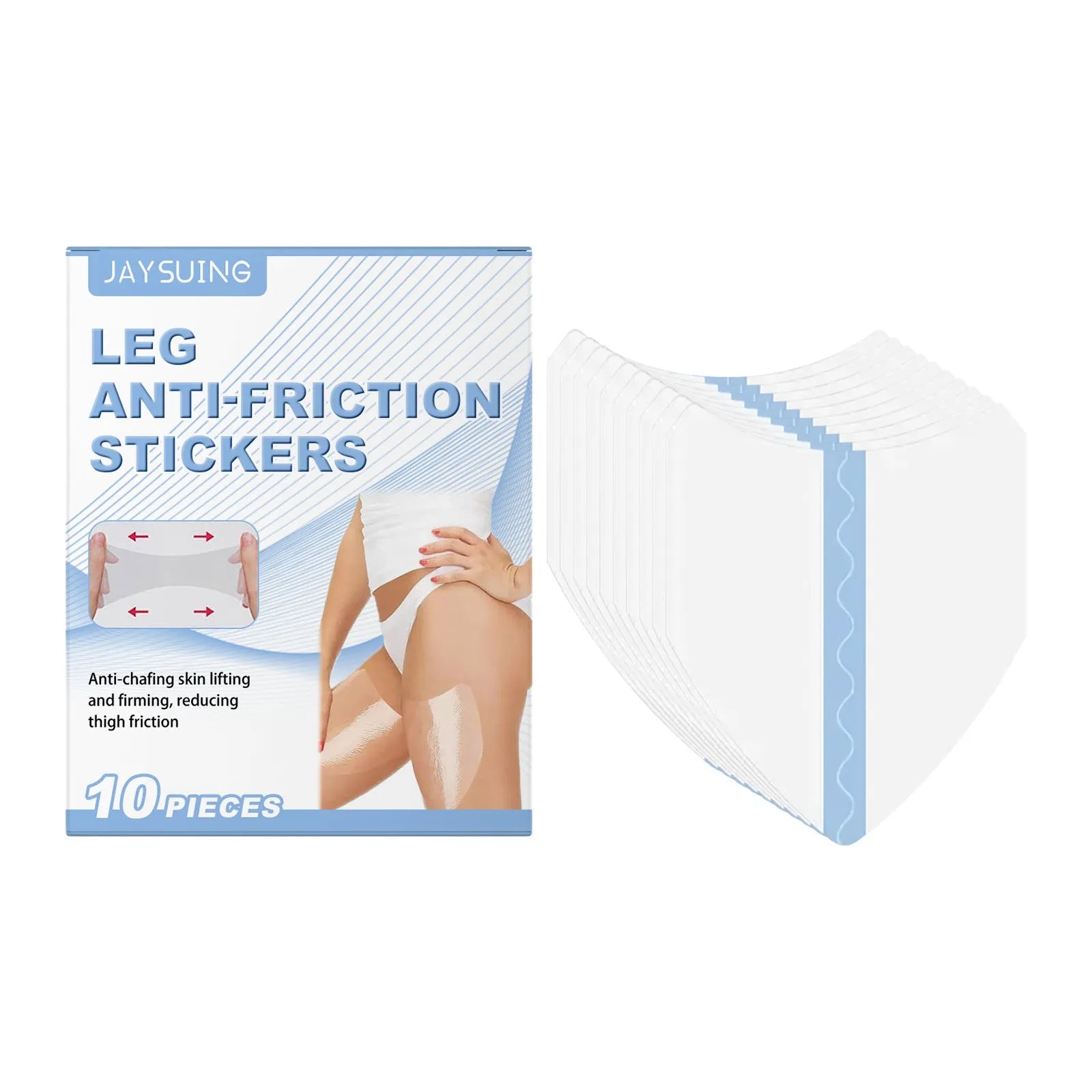 Leg anti-wear patches pack with 10 pieces for friction protection on legs and ankles