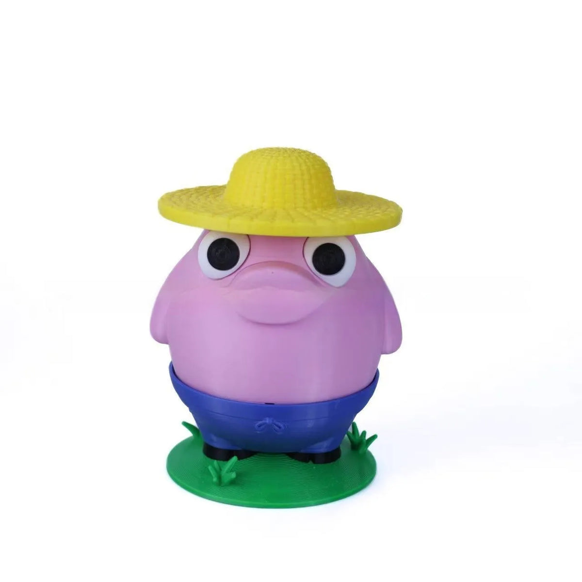 Creative farm animal plastic coin bank in pink and skin colour 17x11x11.7cm