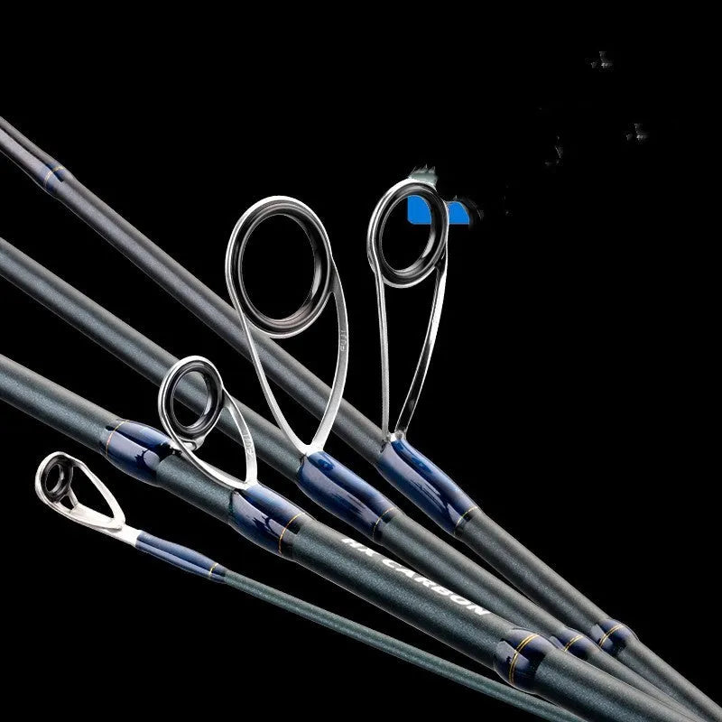 High carbon general purpose pole throwing fishing rod with hard action, FD series model shown