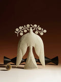 Iron handmade flying bird ornament in ancient Chinese style for cabinet display