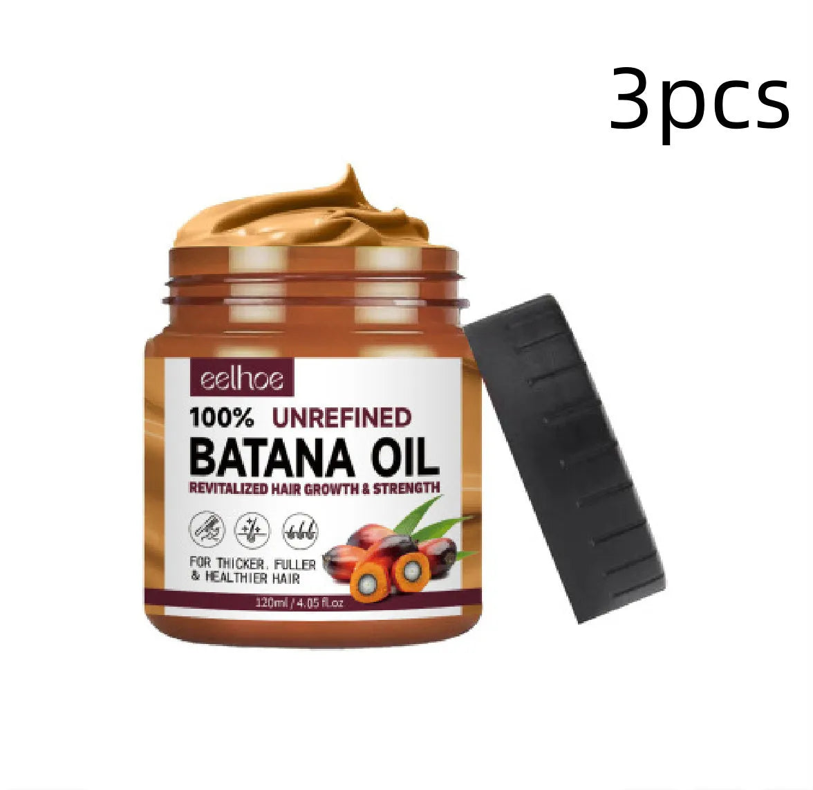 120ml bottle of Batana oil hair conditioner treatment for straightening and smoothing hair