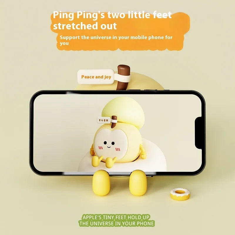 Qian'an Xile night light USB charging built-in battery yellow light geometric stereo cartoon style bedroom desktop