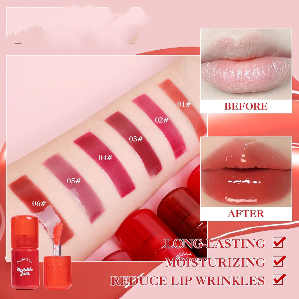 No Stain On Cup moisturising and nourishing lip gloss 4.5g, six shades swimming goggles series, easy colour application.