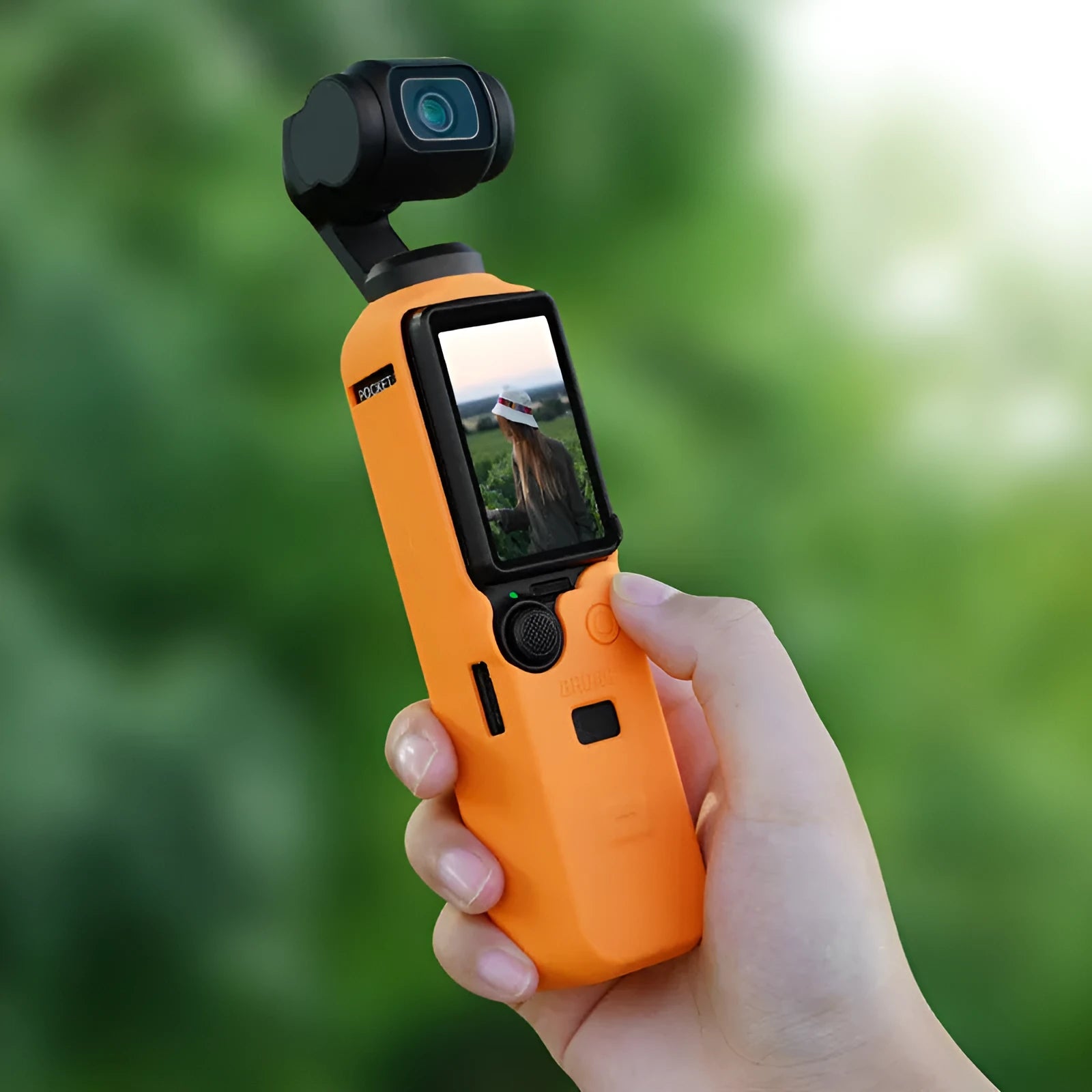 Black silicone protective sleeve for PTZ camera body showing non-slip texture and form-fitting design