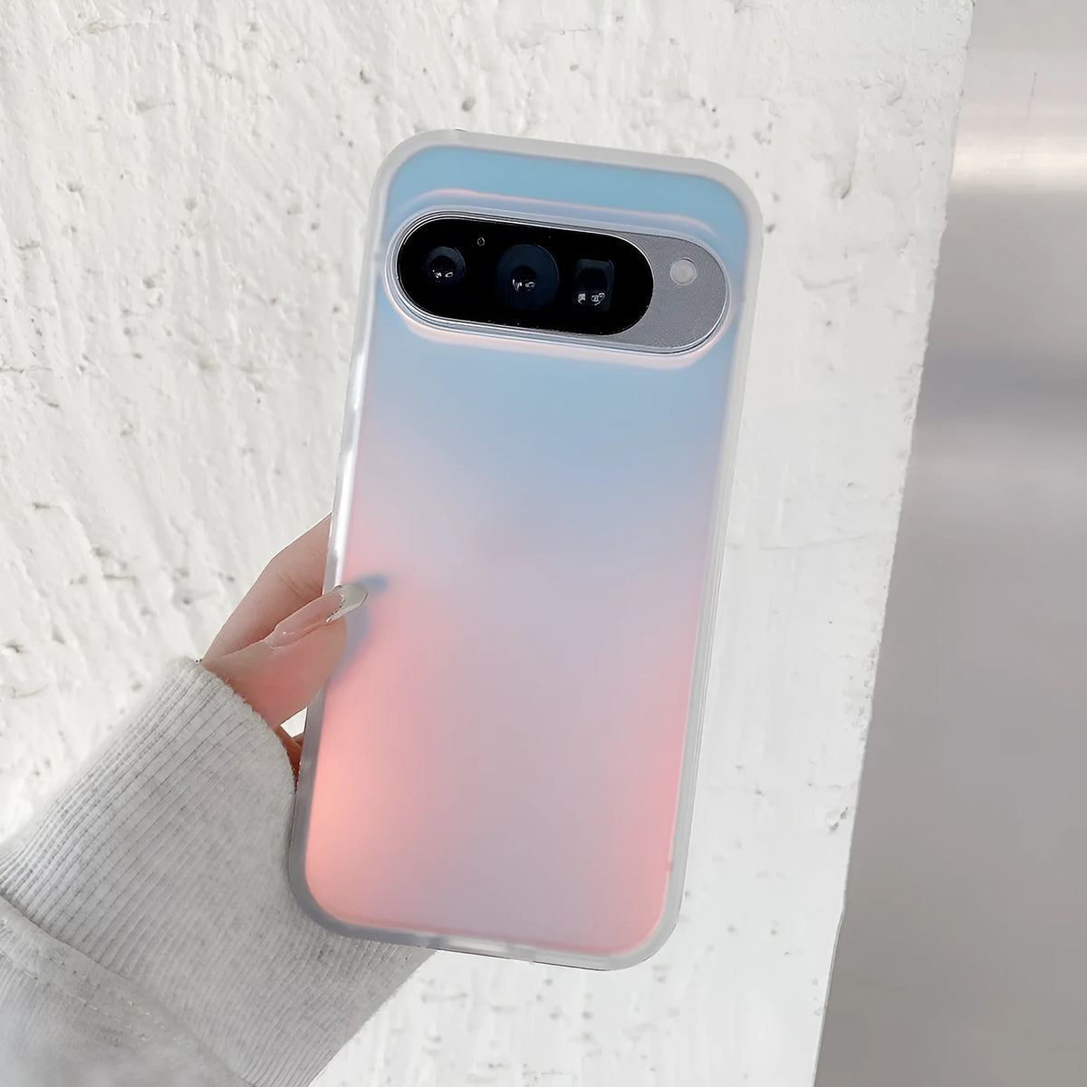 Laser frosted matte TPU PC phone case for Google Pixel devices with anti-fingerprint finish in colour D28