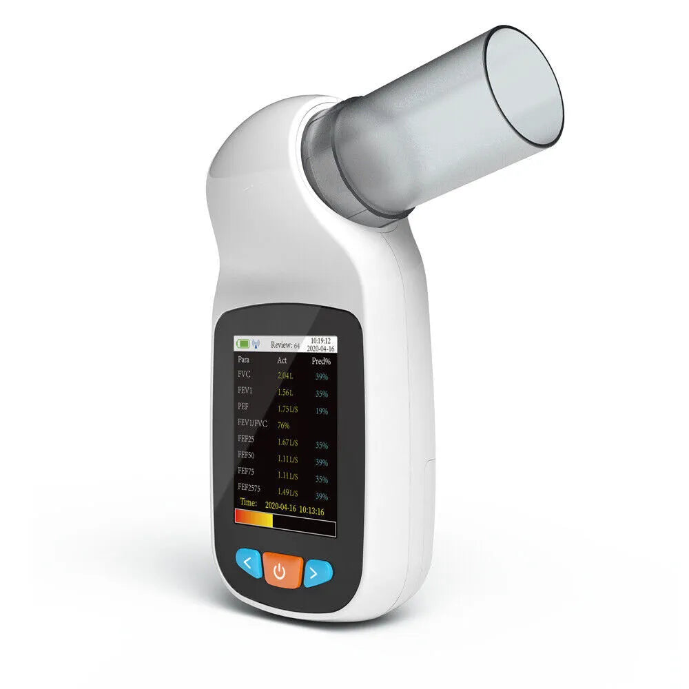 SP70B digital colour spirometer handheld lung function tester with Bluetooth