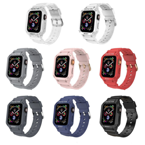 Apple Watch Series 8 compatible soft TPU sport strap in multiple colour options