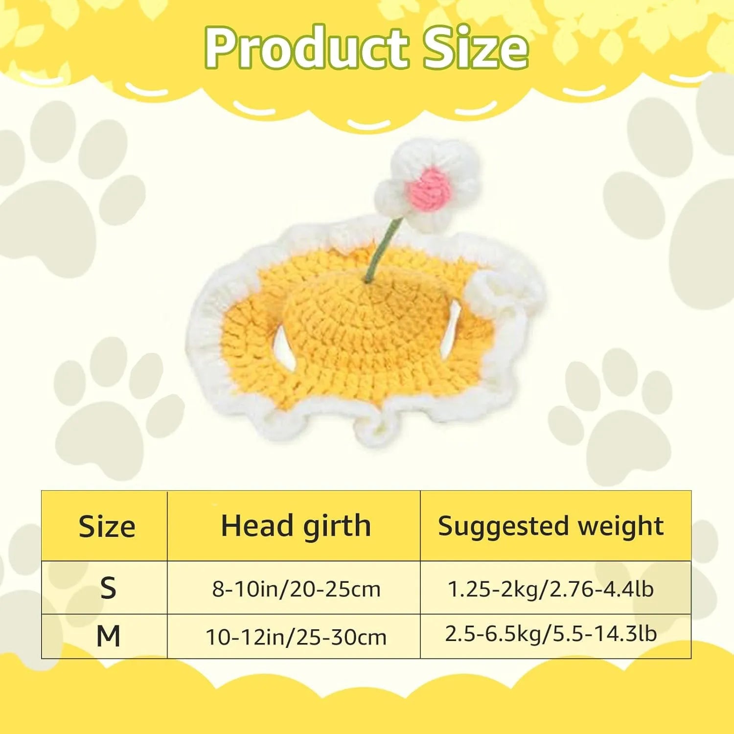 Green knitted cat hat with cartoon design on a small dog, showing soft fabric.