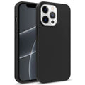 Compostable wheat straw phone case in black on a white background