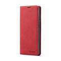 Flip leather phone case for Huawei P40 Pro with card slot, black colour, handmade PU and TPU construction