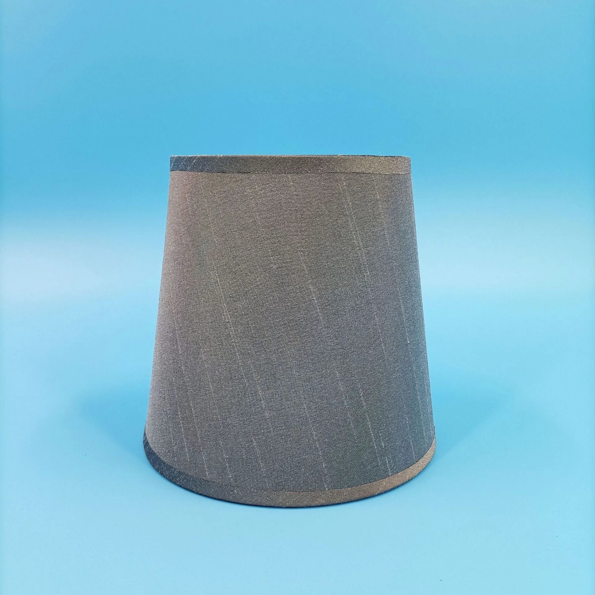 Mini modern minimalist fabric lampshade with horizontal paste design in multiple colour options