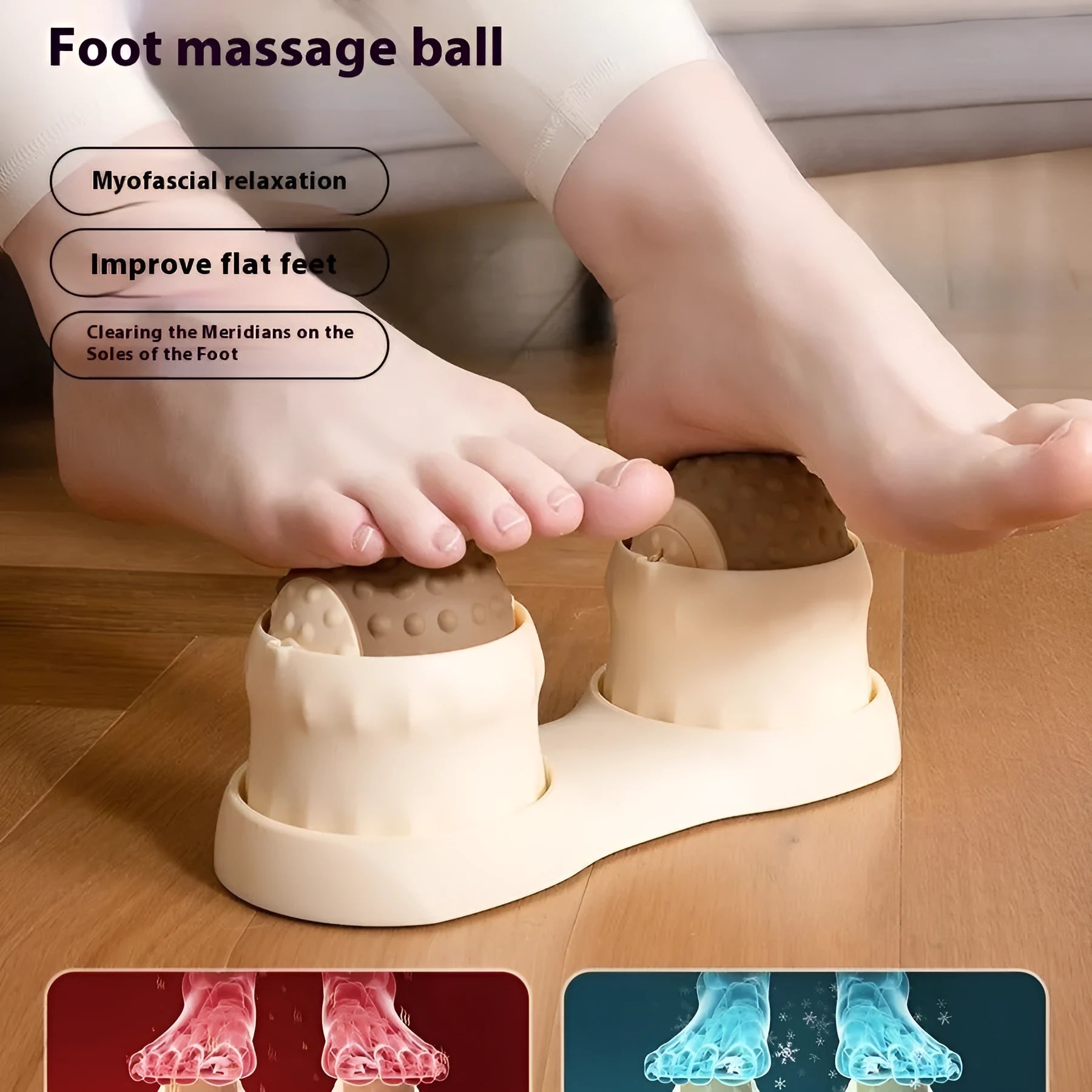 Massage ball set for cold and hot compress therapy in dual and single ball configurations