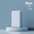 Solid colour EVA foam yoga block with grip ridges measuring 23x15x7.6cm