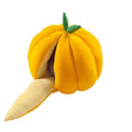 Semi-enclosed pet pumpkin nest in orange PP cotton coralline fabric for cats and small dogs