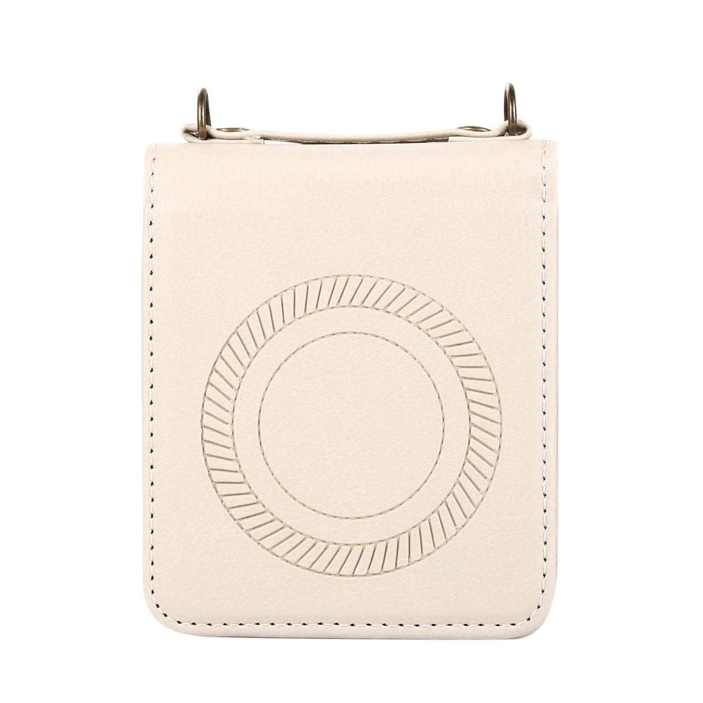 Wireless charging magnetic crossbody flip phone case for Samsung Z Flip 3 4 5 in black with lanyard