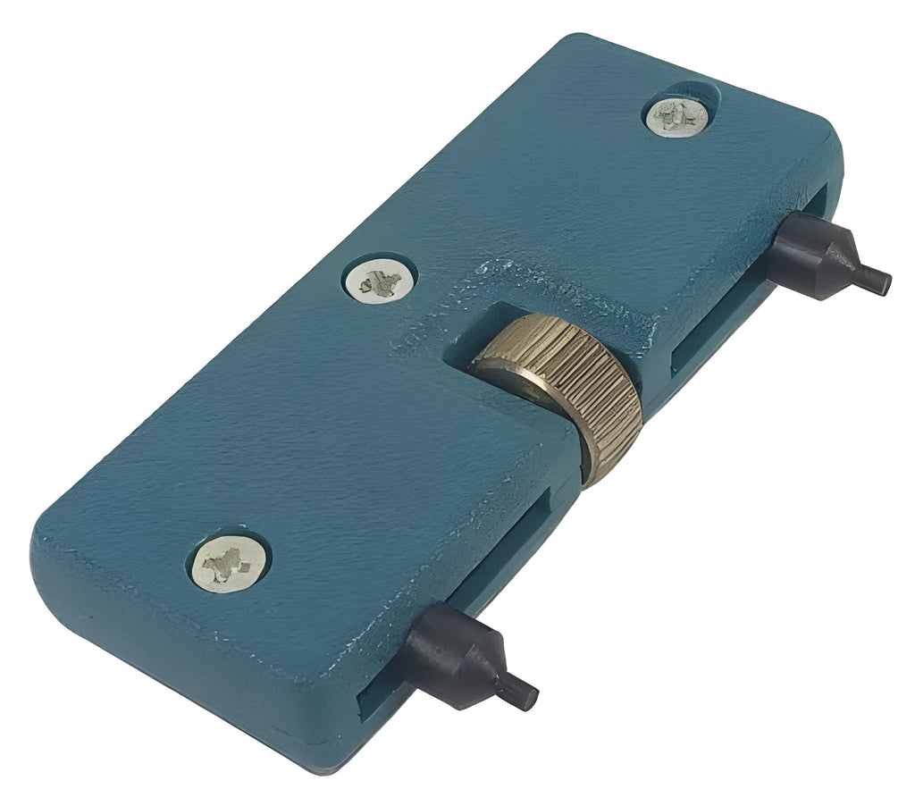 Universal watch opener tool for removing watch back covers, handheld metal tool with grip for opening