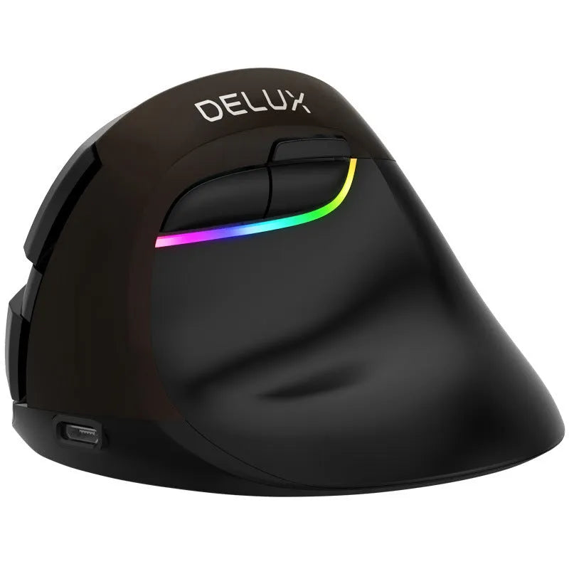 Colorful M618mini wireless ergonomic mouse with USB receiver and charging cable