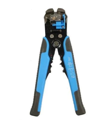Yellow automatic wire stripper crimper cutter tool for electrical cables 4-22 AWG
