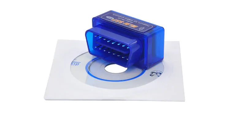 Compact Bluetooth OBD2 auto fault detector for vehicle diagnostics and engine code reading