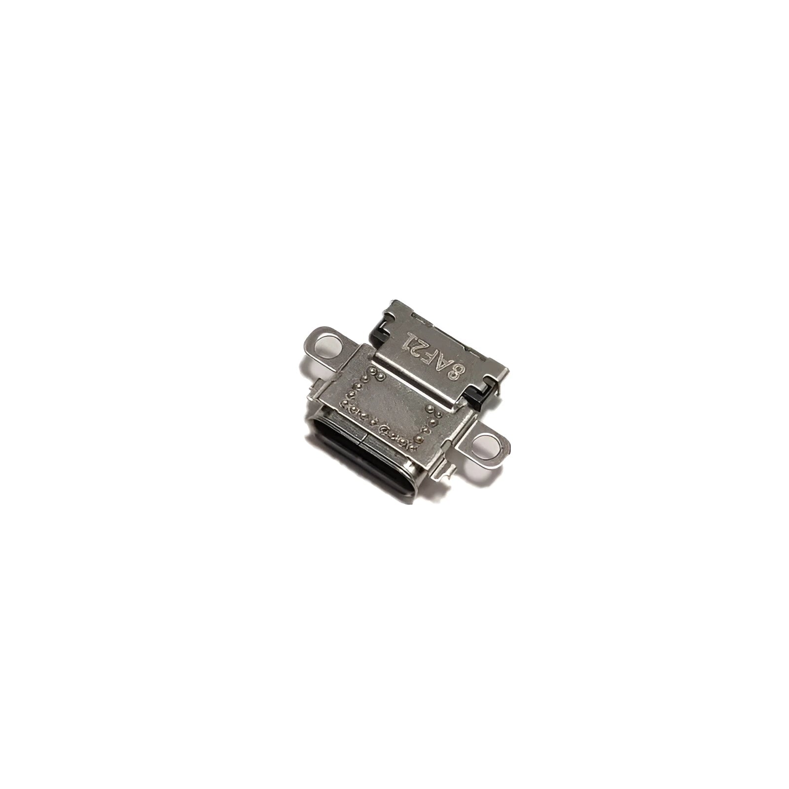 Original Nintendo NS console charging port replacement component on white background.