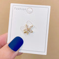 Japanese style geometric copper brooch for women's clothing decoration