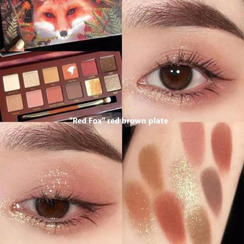 Explorer twelve-colour animal eye shadow palette showing multiple animal-inspired design options