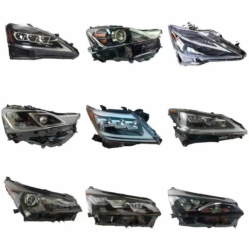 Black ABS plastic headlight for VELOSTER vehicles with 35W power rating