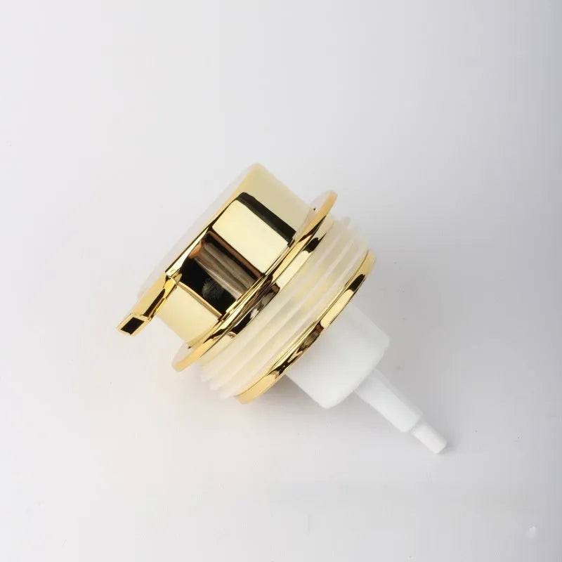ABS plastic hand-push foam pump for facial cleanser in metallic finishes