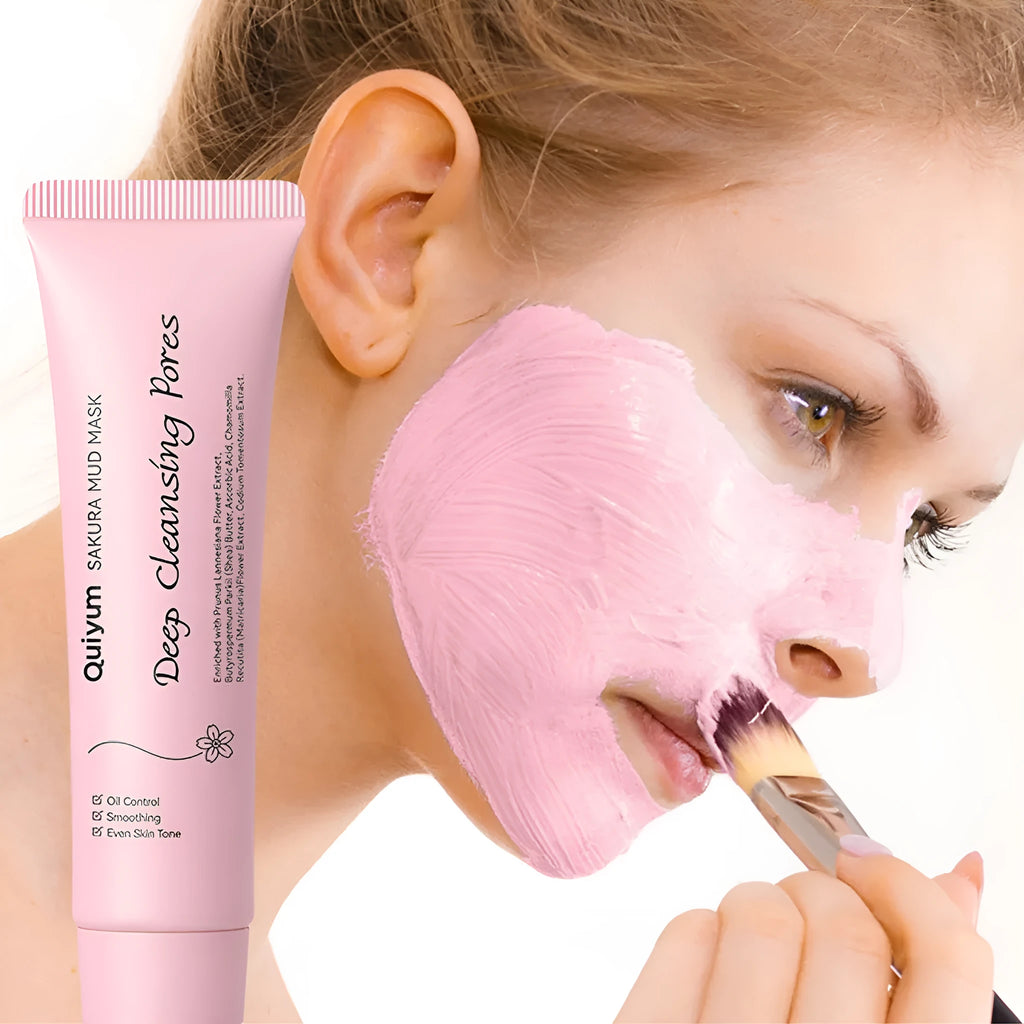 30g cherry blossom mud mask jar for cleansing, hydrating and moisturising facial treatment