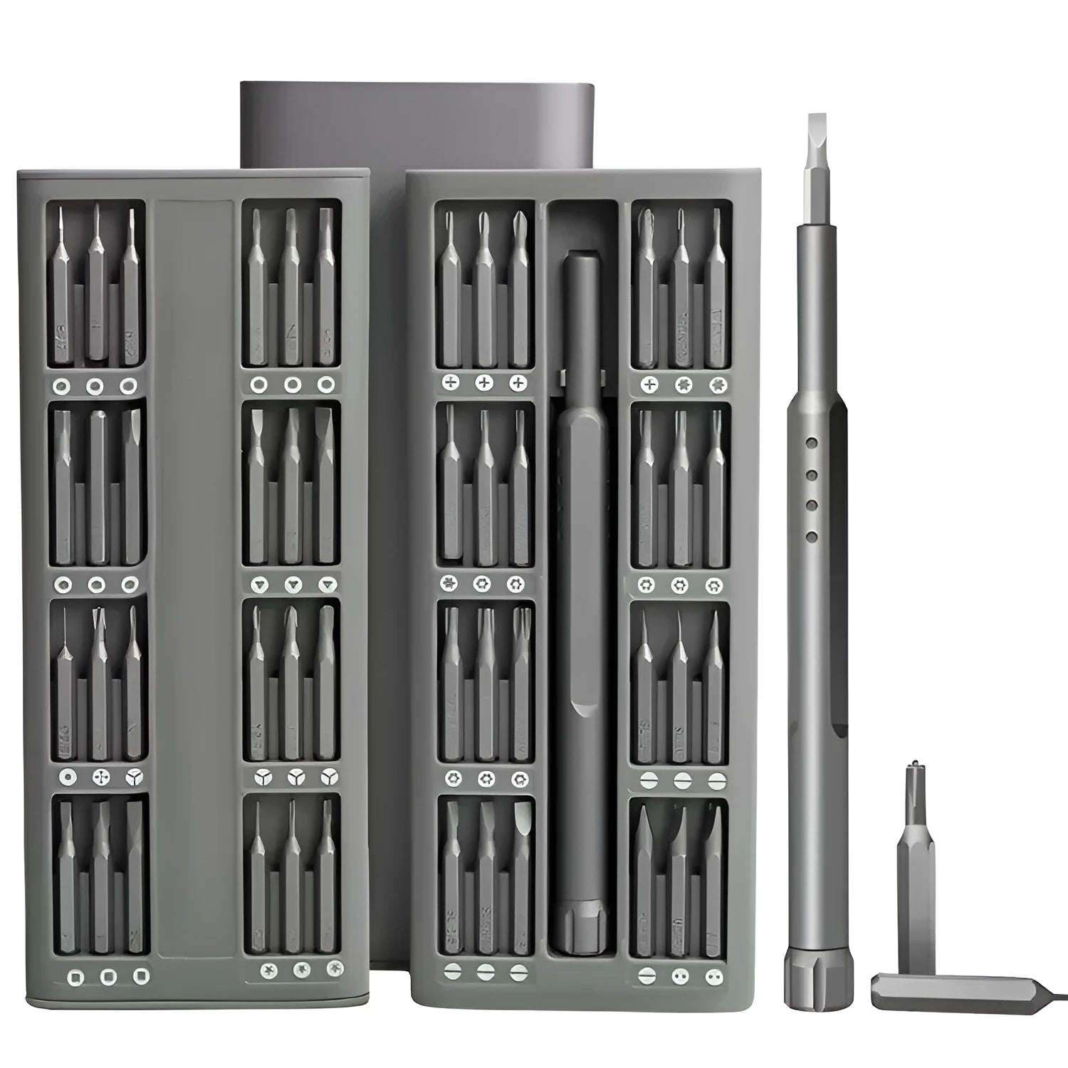 49-in-1 magnetic precision screwdriver set for mobile phone repair with nickel aluminium bronze handle