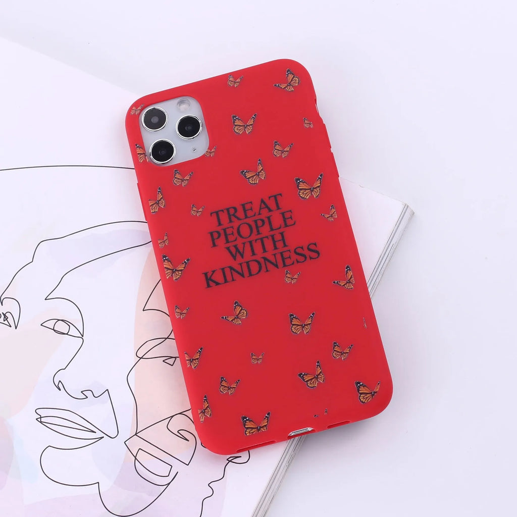 Printed flexible TPU back cover case for iPhone and Samsung phones in a selected painted design.