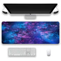 Star-patterned non-slip mouse mat with rubber base and cloth top, custom size 300x600 to 400x900mm, eight pattern styles
