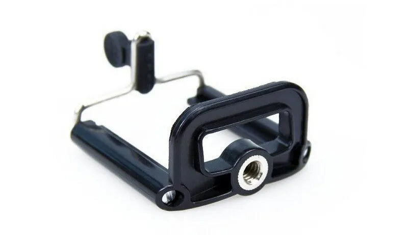 Mini flexible tripod with extendable legs and U-shaped smartphone clip for travel photography
