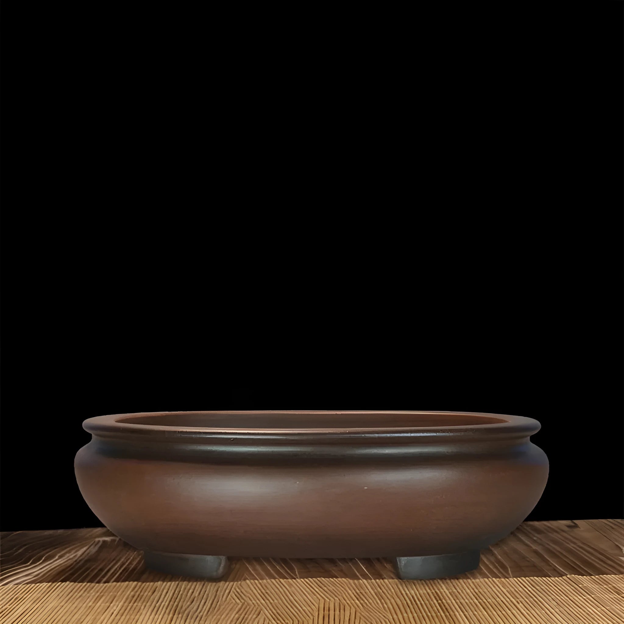 Purple clay handmade flowerpot classical style indoor desktop planter 58cm